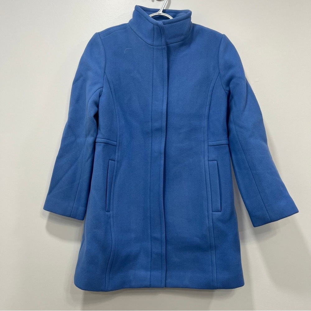 Talbots Classic Blue Trench Coat Size 8